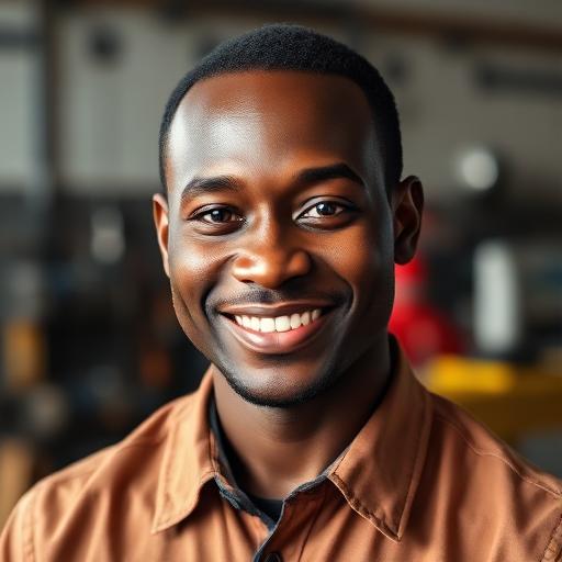 Kwame Asante, Auto Mechanic in Abossey Okai, Accra, reviewing Flexi Book Services